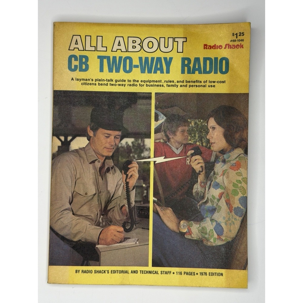 Radio Shack Two-Way Radio Handbook, 68-1046 CB, vintage,1976 English